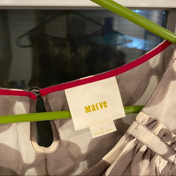 Anthropologie Maeve silk blouse in gray - Picture 3 of 4